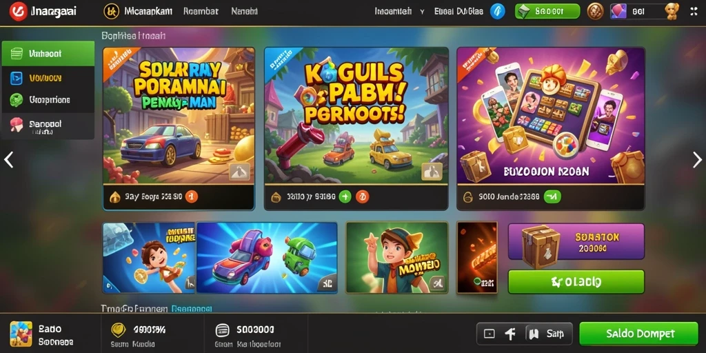 Tampilan utama game dengan desain yang menarik.