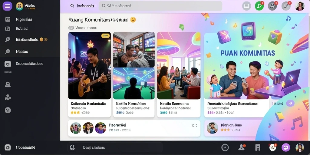 Tampilan antarmuka aplikasi yang modern.